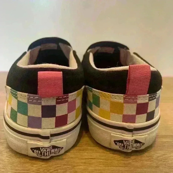 Vans slip on womens size 5 (Asher party check multi) - Picture 4 of 5